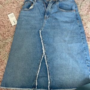 Long jean skirt from zara kids